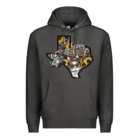 Charcoal Heather Happy Easter Texas Premium Hoodie - CowhideDigitalArt