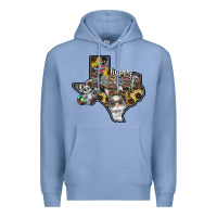 Colony Blue Happy Easter Texas Premium Hoodie - CowhideDigitalArt