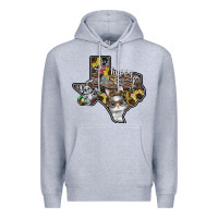 Heather Grey Happy Easter Texas Premium Hoodie - CowhideDigitalArt