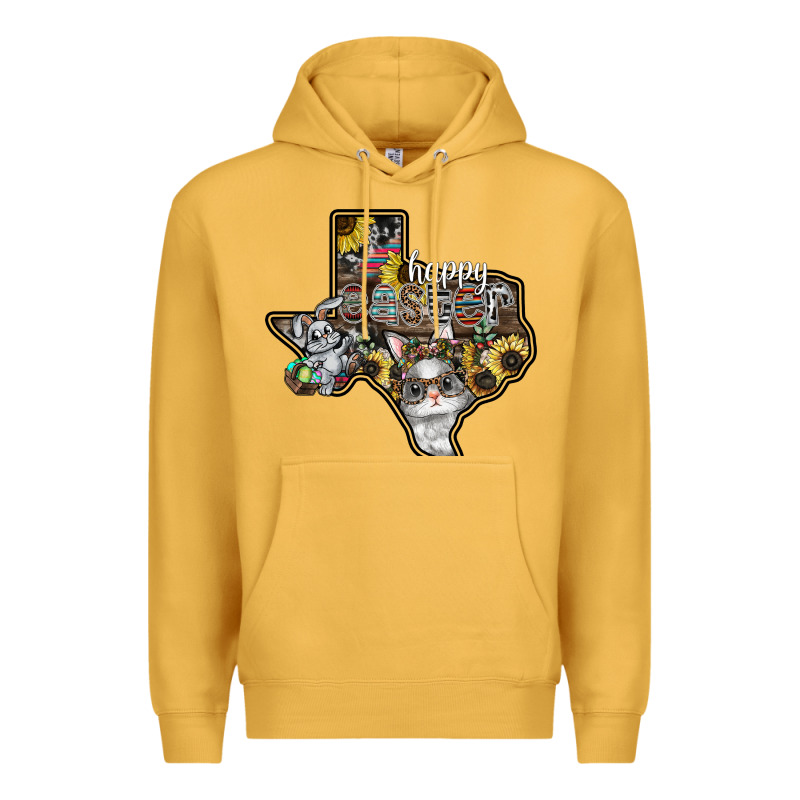 Happy Easter Texas Premium Hoodie by CowhideDigitalArt | Teevron