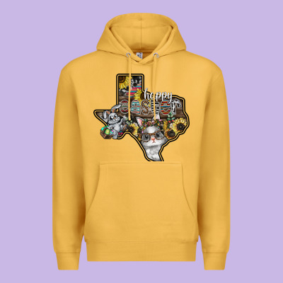 Happy Easter Texas Premium Hoodie Designed By Cowhidedigitalart