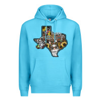 Ocean Blue Happy Easter Texas Premium Hoodie - CowhideDigitalArt