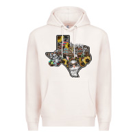 Pale Pink Happy Easter Texas Premium Hoodie - CowhideDigitalArt
