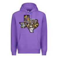 Purple Happy Easter Texas Premium Hoodie - CowhideDigitalArt
