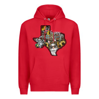 Red Happy Easter Texas Premium Hoodie - CowhideDigitalArt