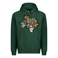 Sports Green Happy Easter Texas Premium Hoodie - CowhideDigitalArt