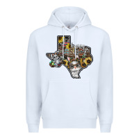 White Happy Easter Texas Premium Hoodie - CowhideDigitalArt