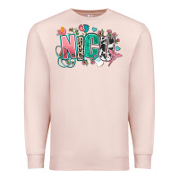 Pale Pink nicu Premium Sweatshirt - AdoDesignShop