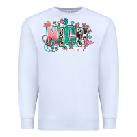 White nicu Premium Sweatshirt - AdoDesignShop