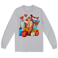 Moon Dust Basketball Sunflower Frappe Long Sleeve Tee - FaDigitalArtStudio
