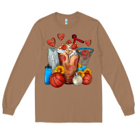 Toasted Coconut Basketball Sunflower Frappe Long Sleeve Tee - FaDigitalArtStudio