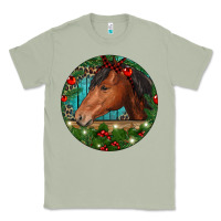 Matcha Western Horse Christmas Classic Tee - RanaPortraitStore