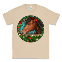 Mushroom Western Horse Christmas Classic Tee - RanaPortraitStore