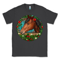 Smoke Western Horse Christmas Classic Tee - RanaPortraitStore