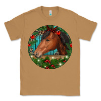 Toasted Coconut Western Horse Christmas Classic Tee - RanaPortraitStore