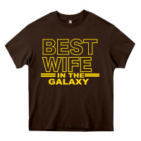 Chocolate Brown BEST WIFE IN THE GALAXY Heavy Core Tee - Bettercallsaul