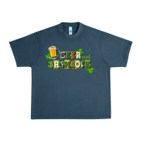 Midnight Navy Beer and shamrock Urban Heavy Tee - CowGirlArtShop