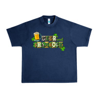 Navy Beer and shamrock Urban Heavy Tee - CowGirlArtShop