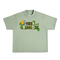 Oil Green Beer and shamrock Urban Heavy Tee - CowGirlArtShop