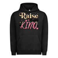 Pigment Black raise them kind Urban Hoodie - JahusDesignShop
