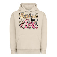 Pigment French Oak raise them kind Urban Hoodie - JahusDesignShop