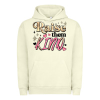 Pigment Pistachio raise them kind Urban Hoodie - JahusDesignShop