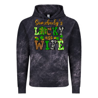 Cloud Black St. Patrick's Somebody’s lucky ass wife Vintage Hoodie - OliviaCreatesArt