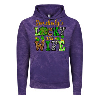 Cloud Purple St. Patrick's Somebody’s lucky ass wife Vintage Hoodie - OliviaCreatesArt