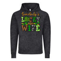 Vintage Black St. Patrick's Somebody’s lucky ass wife Vintage Hoodie - OliviaCreatesArt