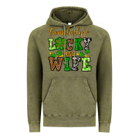 Vintage Olive St. Patrick's Somebody’s lucky ass wife Vintage Hoodie - OliviaCreatesArt