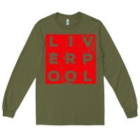 Army Green Cool Retro Grunge Vintage look Liverpool shirt gift , best gift, costu Long Sleeve Tee - maiPhamDesign