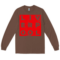 Cool Retro Grunge Vintage Look Liverpool Shirt Gift , Best Gift, Costu Long Sleeve Tee | Teevron