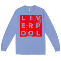 Colony Blue Cool Retro Grunge Vintage look Liverpool shirt gift , best gift, costu Long Sleeve Tee - maiPhamDesign