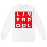 White Cool Retro Grunge Vintage look Liverpool shirt gift , best gift, costu Long Sleeve Tee - maiPhamDesign