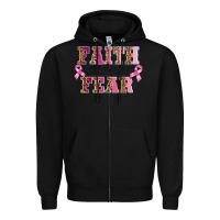 Black faıth over fear Zipper Hoodie - BarkalooDesign