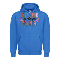 True Royal faıth over fear Zipper Hoodie - BarkalooDesign