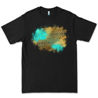 Black turquoise leopard patch Premium Tee - Jasminsmagicworld