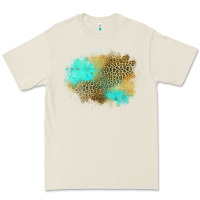 Bone turquoise leopard patch Premium Tee - Jasminsmagicworld