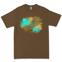 Cacao turquoise leopard patch Premium Tee - Jasminsmagicworld