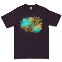 Plum turquoise leopard patch Premium Tee - Jasminsmagicworld
