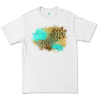 White turquoise leopard patch Premium Tee - Jasminsmagicworld