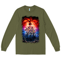 Army Green Things Eleven Days Stranger Long Sleeve Tee - maiPhamDesign