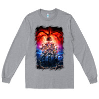 Heather Grey Things Eleven Days Stranger Long Sleeve Tee - maiPhamDesign