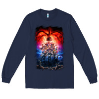 Navy Things Eleven Days Stranger Long Sleeve Tee - maiPhamDesign