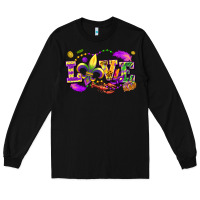 Black Love Mardi Gras Long Sleeve Tee - FaDigitalArtStudio
