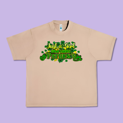 Just A Girl Who Loves St. Patrick's Day Urban Heavy Tee Designed By Howdyjamesfarm