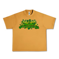 Peanut Butter Just a girl who loves St. Patrick's Day Urban Heavy Tee - HowdyJamesFarm