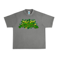 Tornado Just a girl who loves St. Patrick's Day Urban Heavy Tee - HowdyJamesFarm
