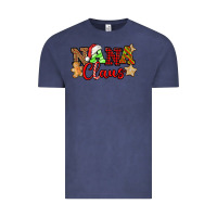Vintage Denim Nana Claus Christmas Lights And Gifts mother's day Vintage Tee - HowdyJamesFarm