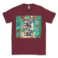 Burgundy nana life glitter leopard Classic Tee - TumblerDesignByShophia